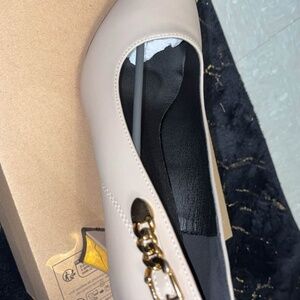 Ran gold medium hunky heel